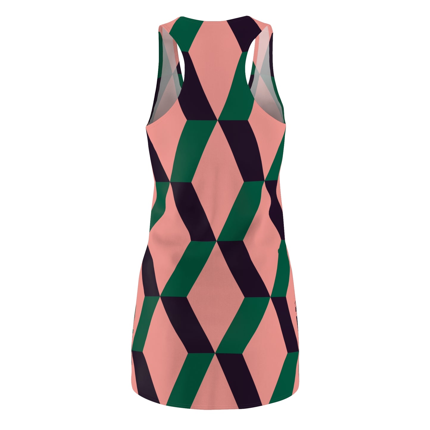Bold Moves Racerback Dress – Retro Geometric Vibes | Lightweight & Flattering