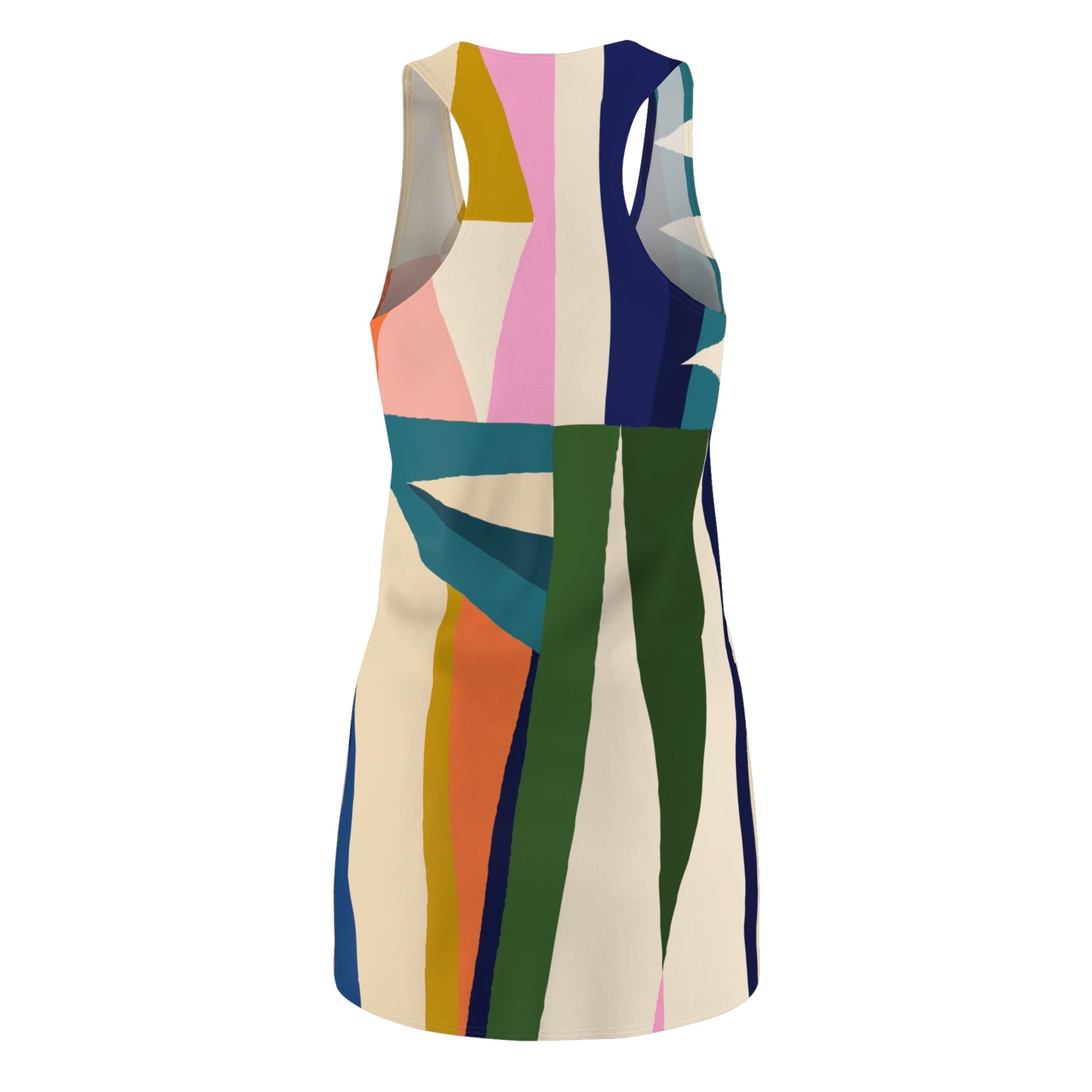 Colorful Abstract Racerback Dress for Summer Celebrations
