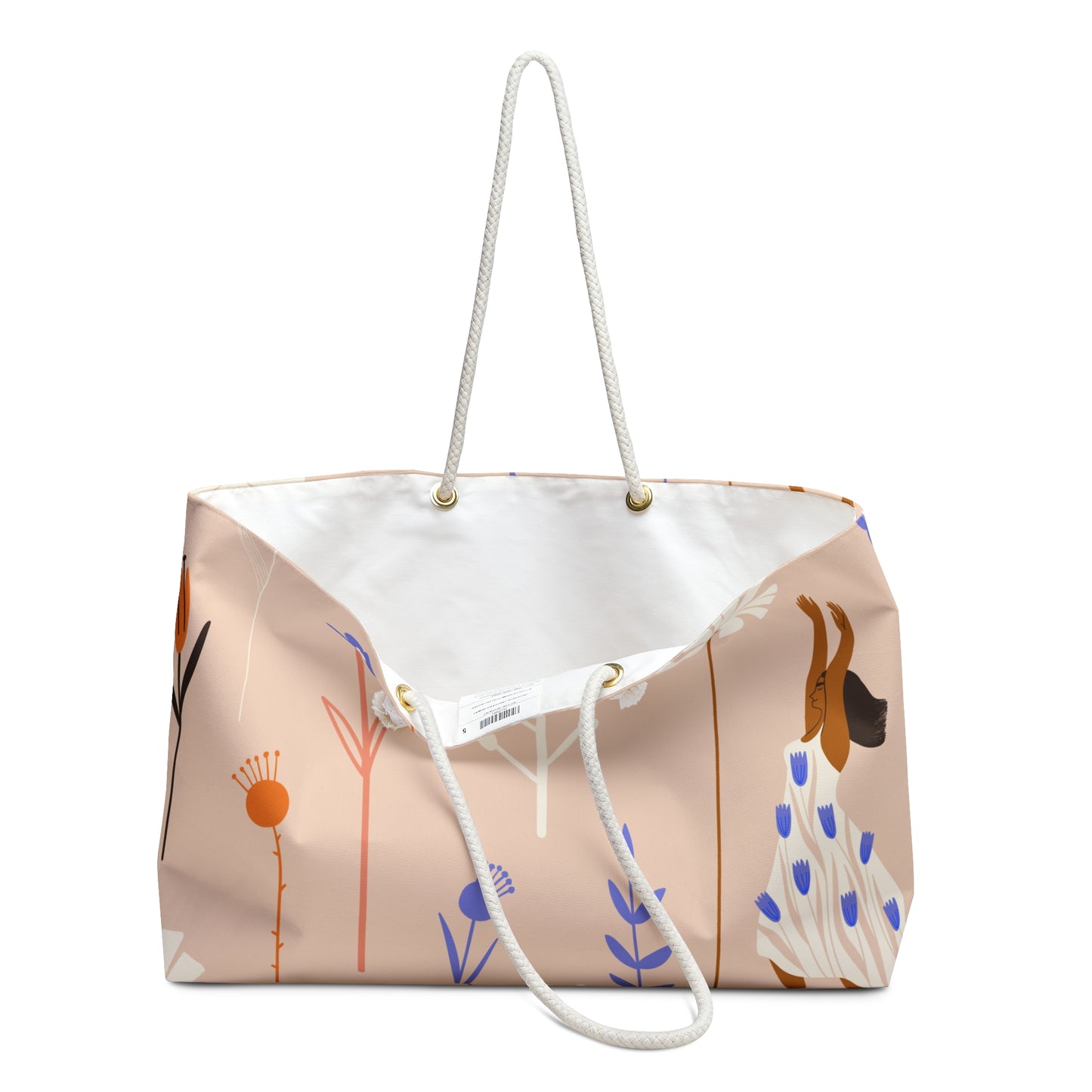 Floral Art Weekender Bag - Stylish Travel Tote for Weekend Getaways