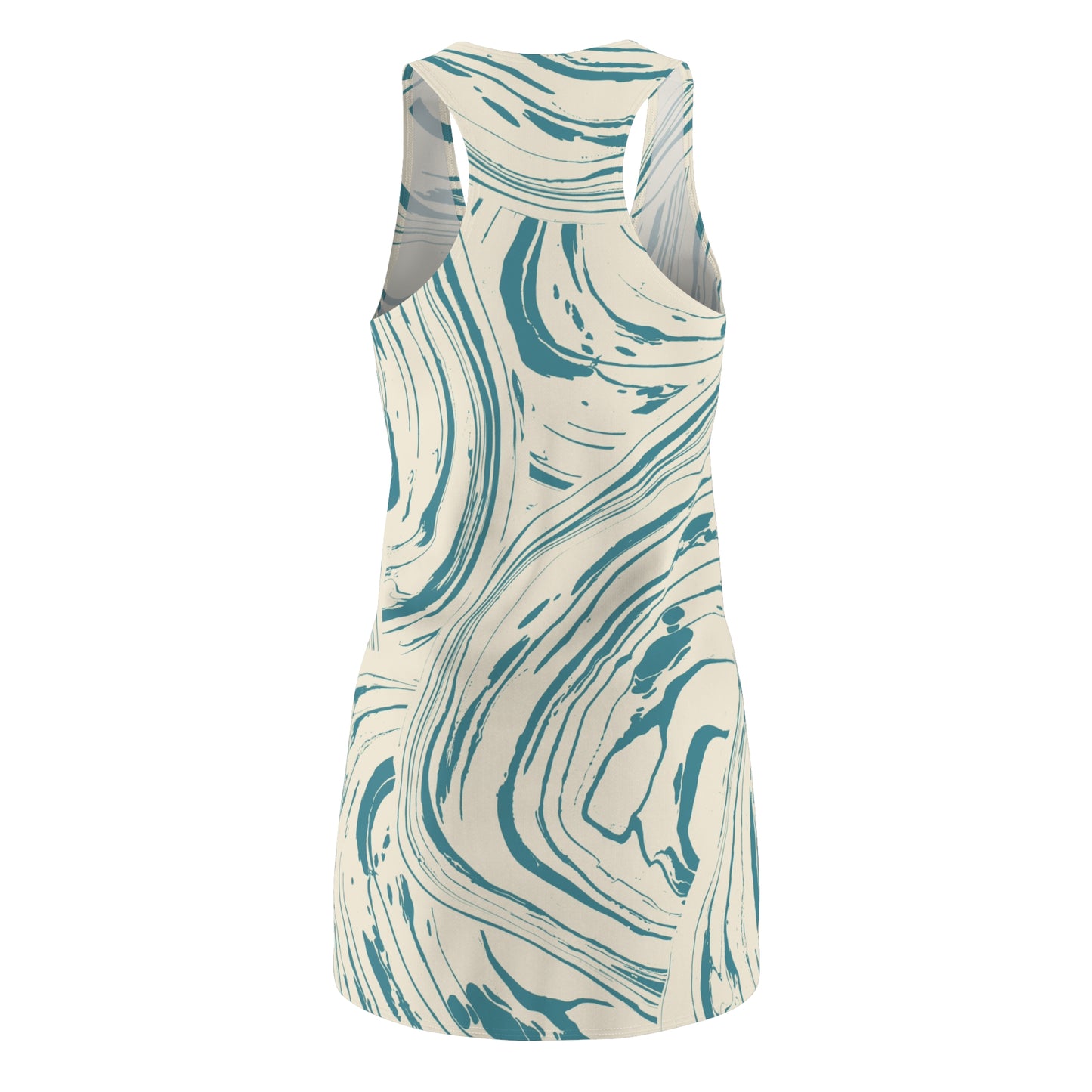 Marble Swirl Racerback Dress for Women - Casual Summer Style