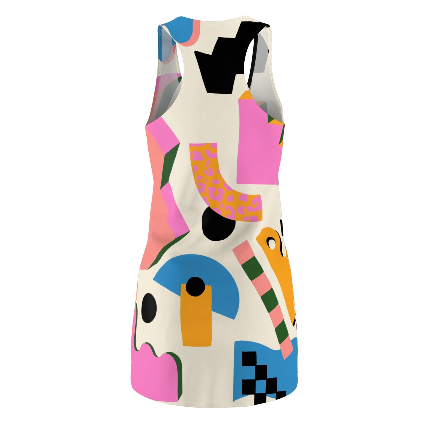 Playful Abstract Racerback Dress – Artsy, Bold & Lightweight for Summer