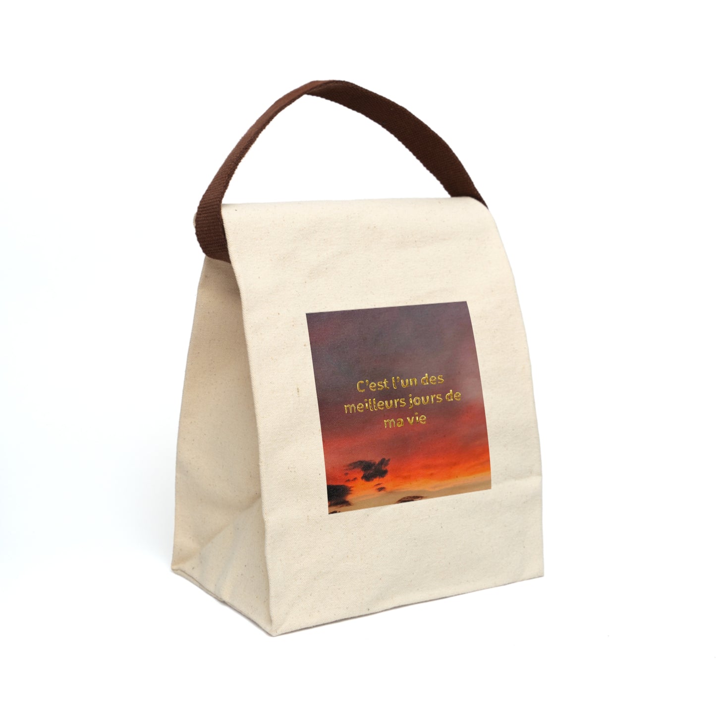 Canvas Lunch Bag With Strap